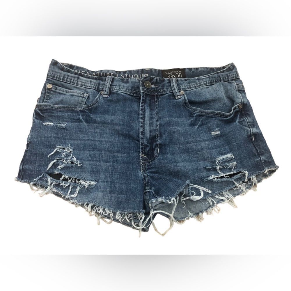 Signature studio denim cut offs size 30